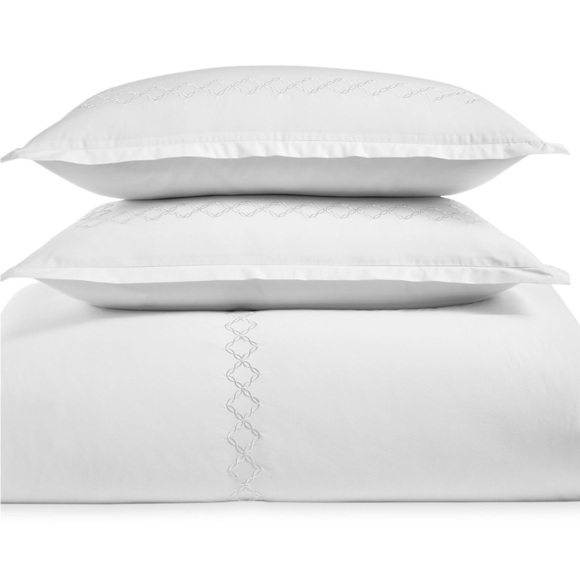 Sky Embroidered Percale
Duvet Cover Set, King - Picture 1 of 3